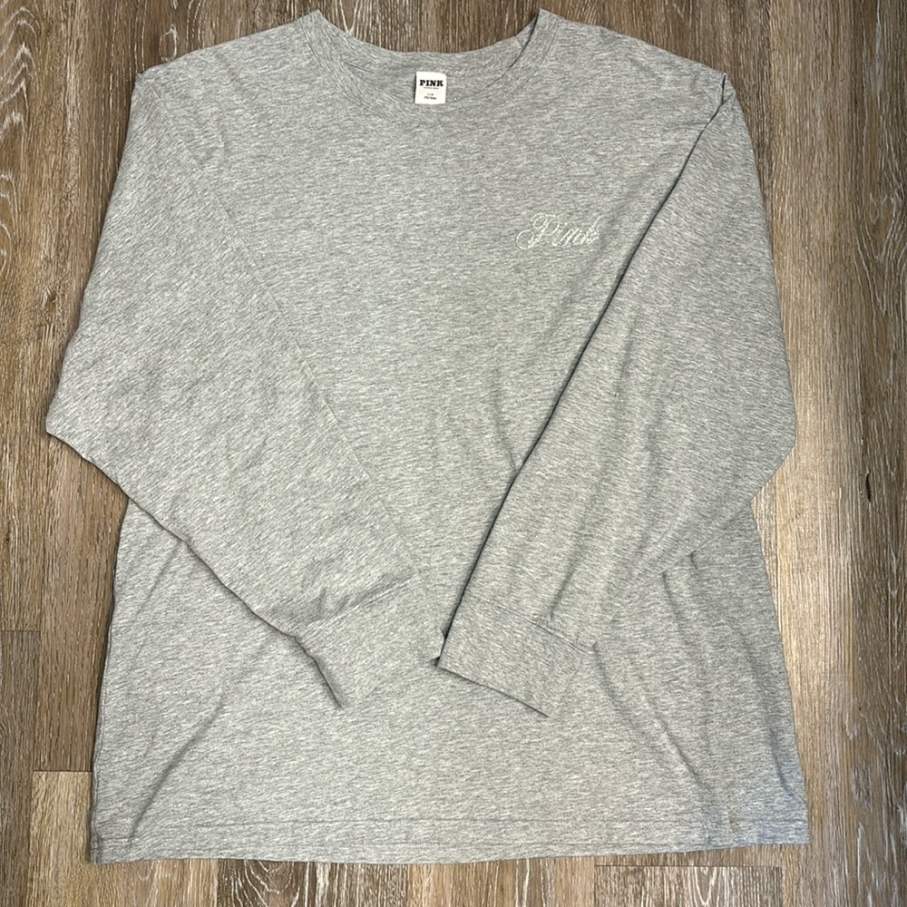 PINK Campus Cotton Long Sleeve Tee